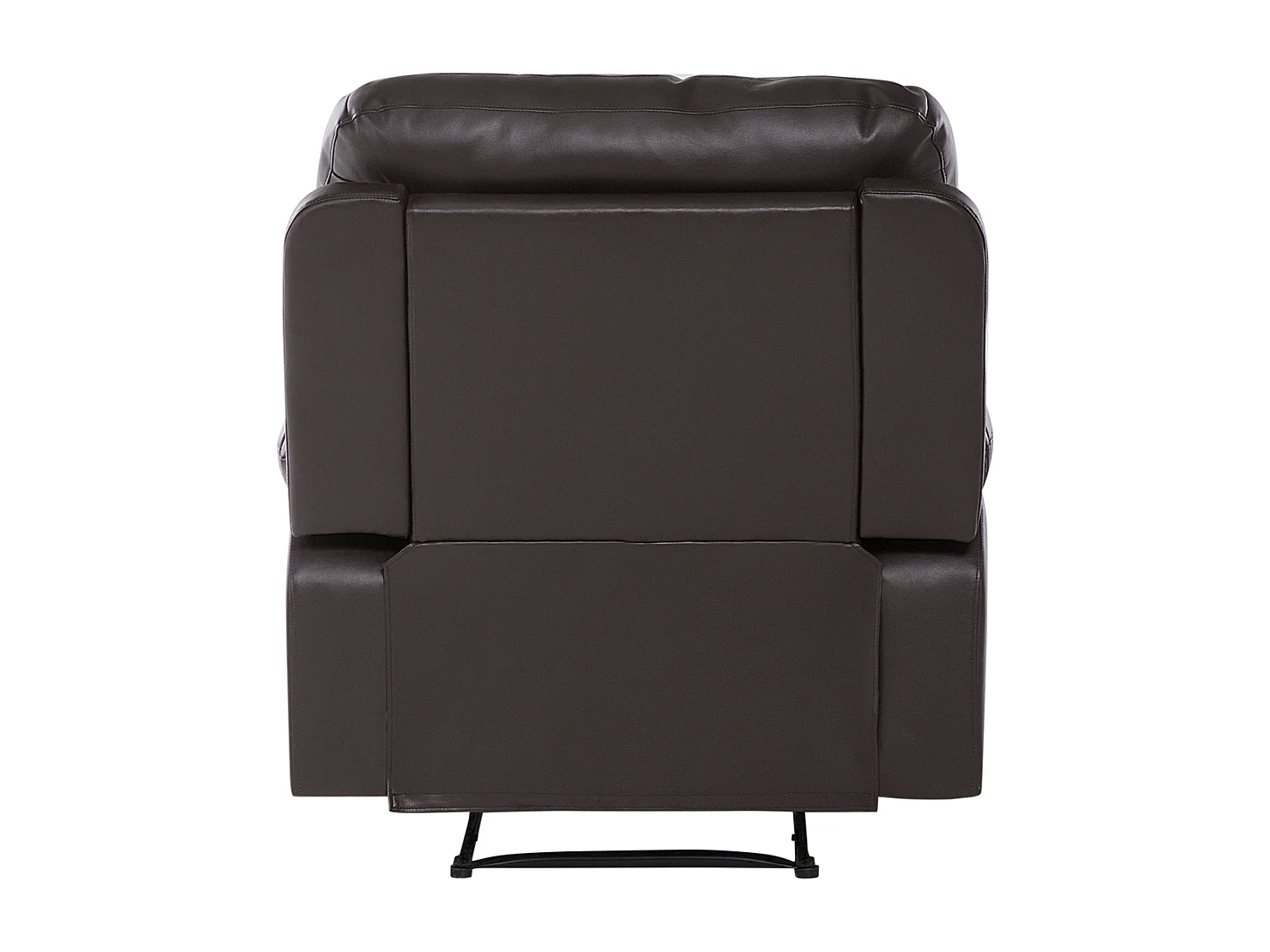 Fauteuil inclinable BERGEN Repose-pieds inclus Cuir PU Marron