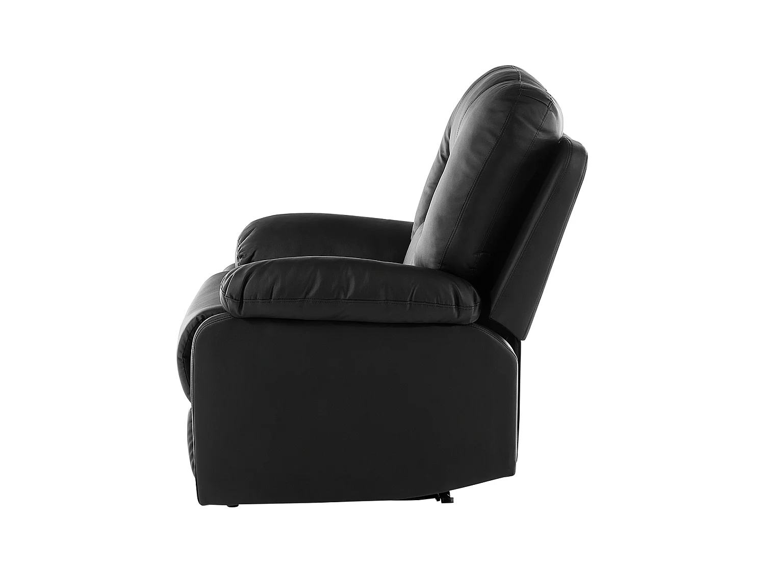 Relaxfauteuil BERGEN Kunstleer Zwart