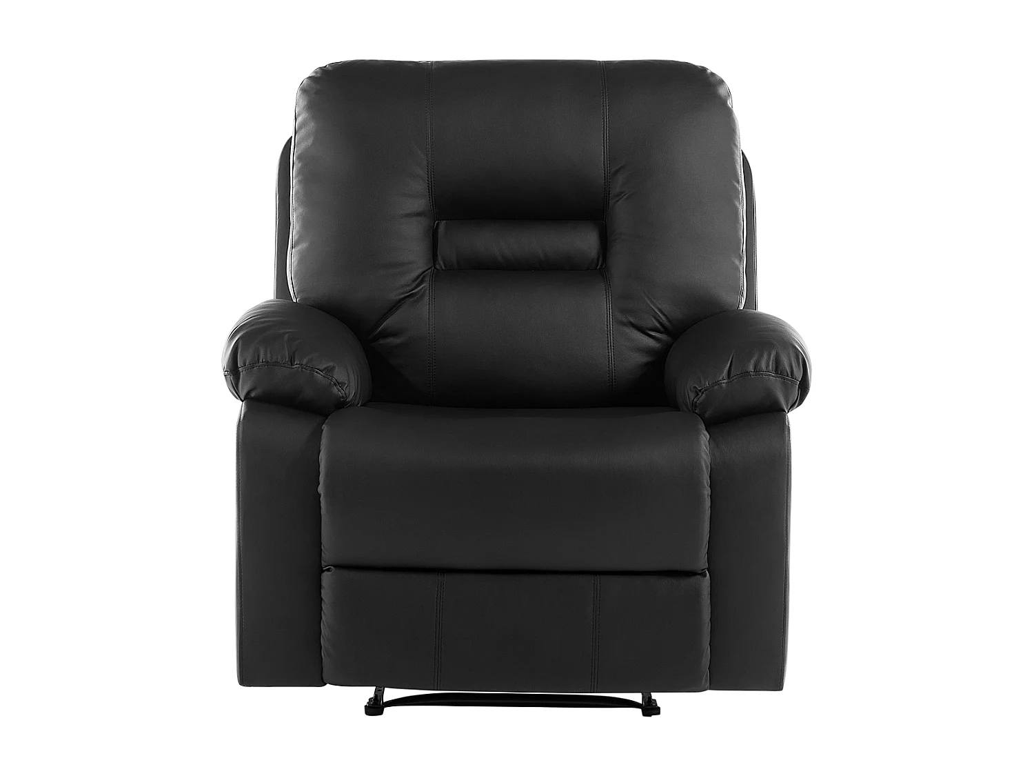 Relaxfauteuil BERGEN Kunstleer Zwart