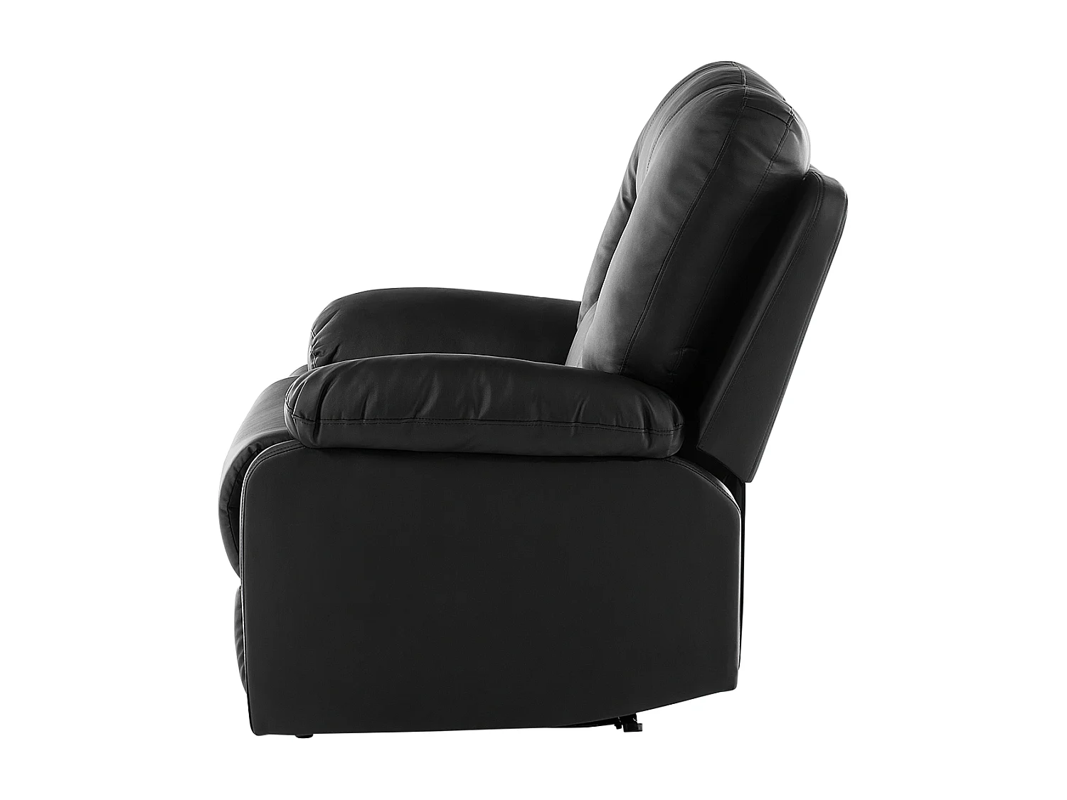 Relaxfauteuil BERGEN Kunstleer Zwart