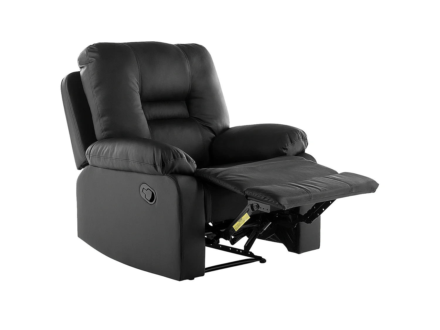 Relaxfauteuil BERGEN Kunstleer Zwart