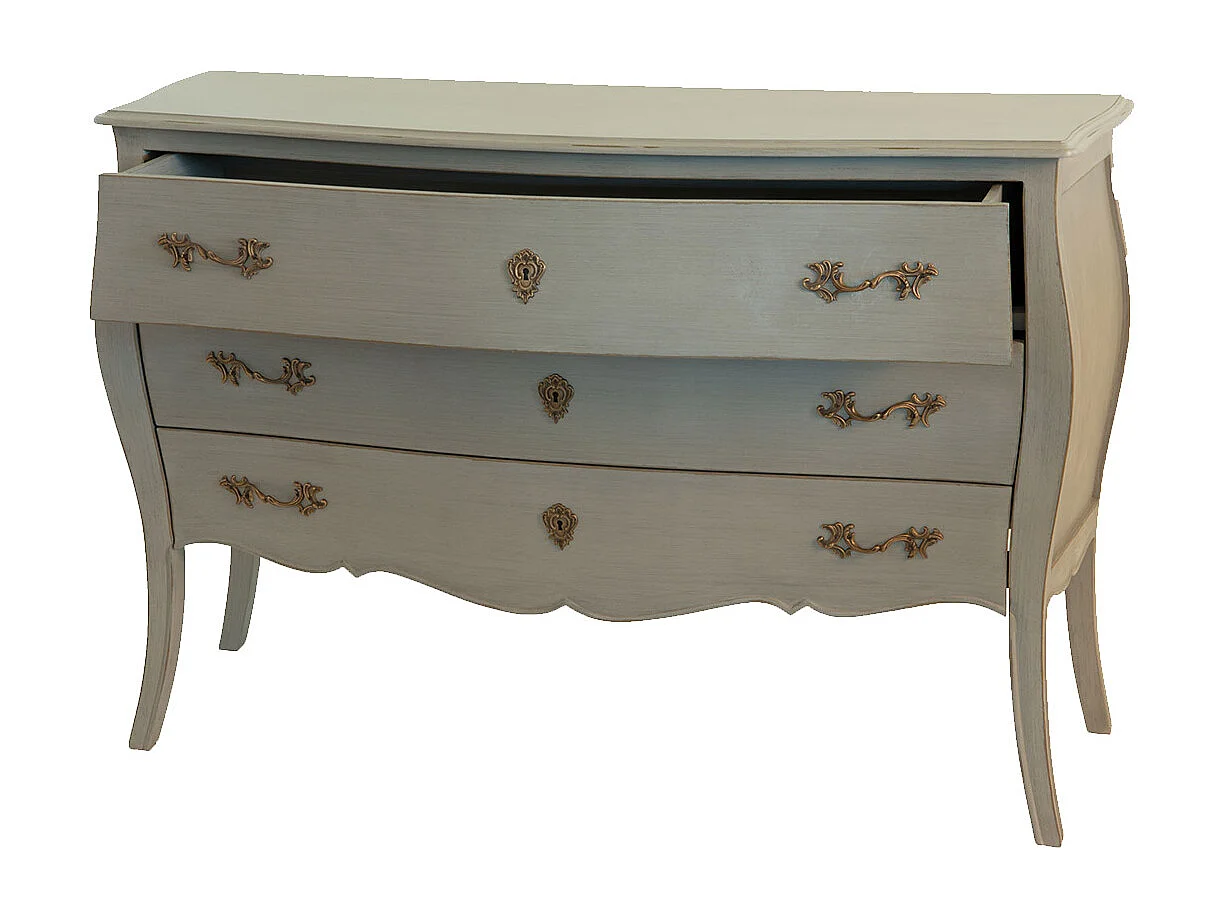 Commode 3 tiroirs Murano taupe