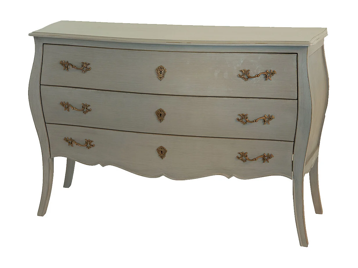 Commode 3 tiroirs Murano taupe