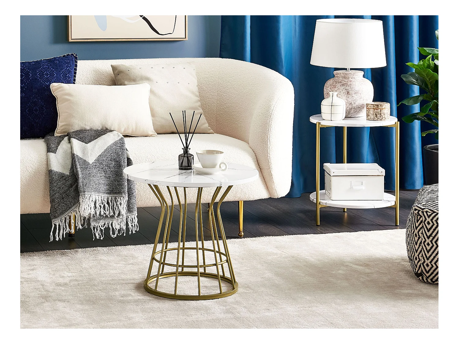 Table basse CONCAN Marbre blanc