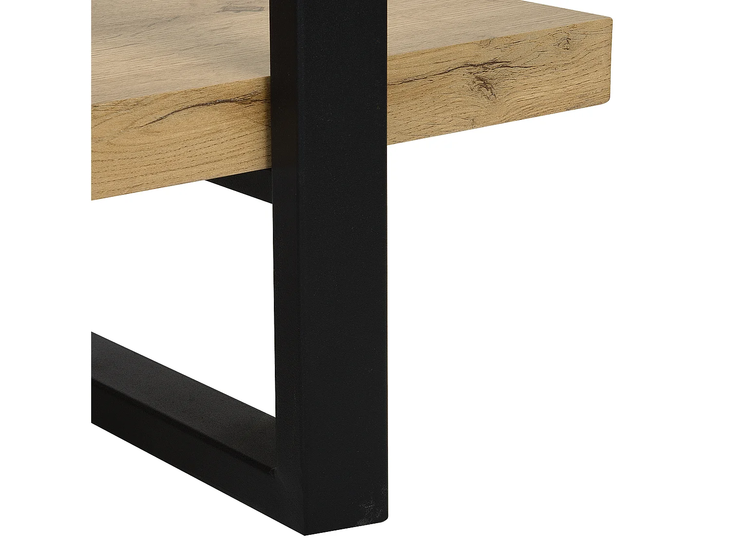 Modernes Bücherregal heller Holzfarbton 3 Regalböden industrieller Stil Timber