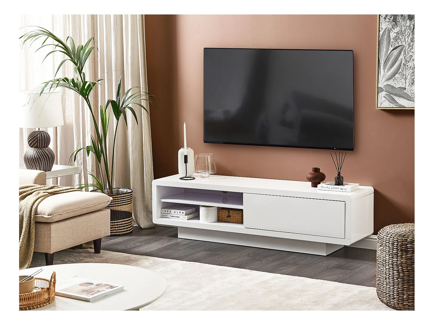 Meuble TV ANTONIC Blanc