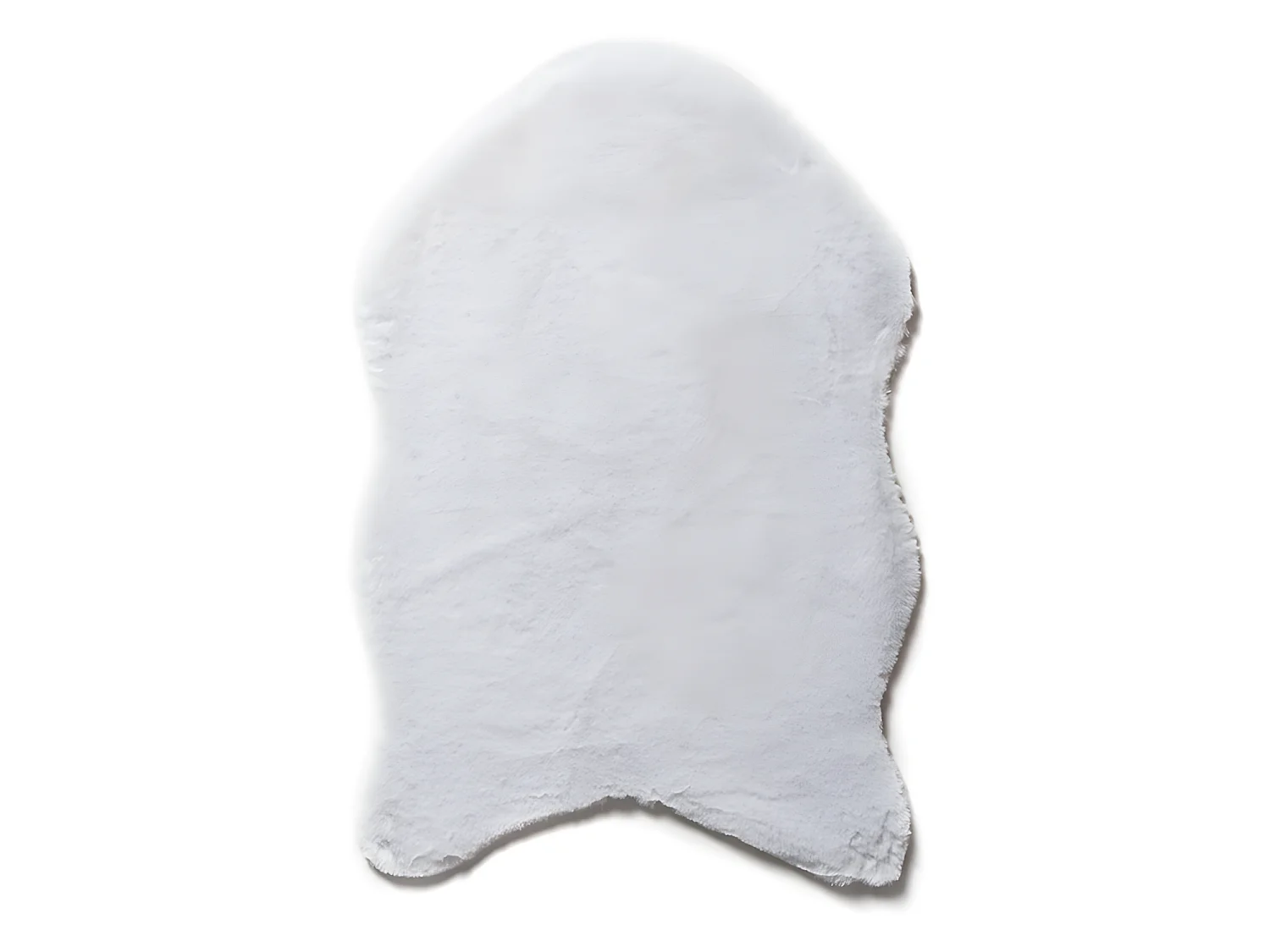 TAPIS IMITATION FOURRURE BLANC 60 x 90