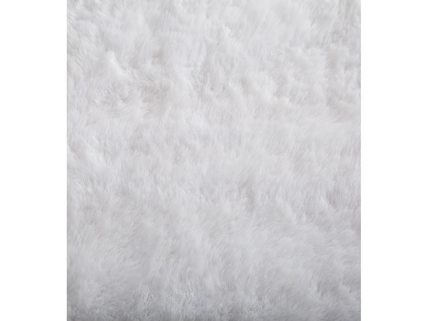 TAPIS IMITATION FOURRURE BLANC 60 x 90