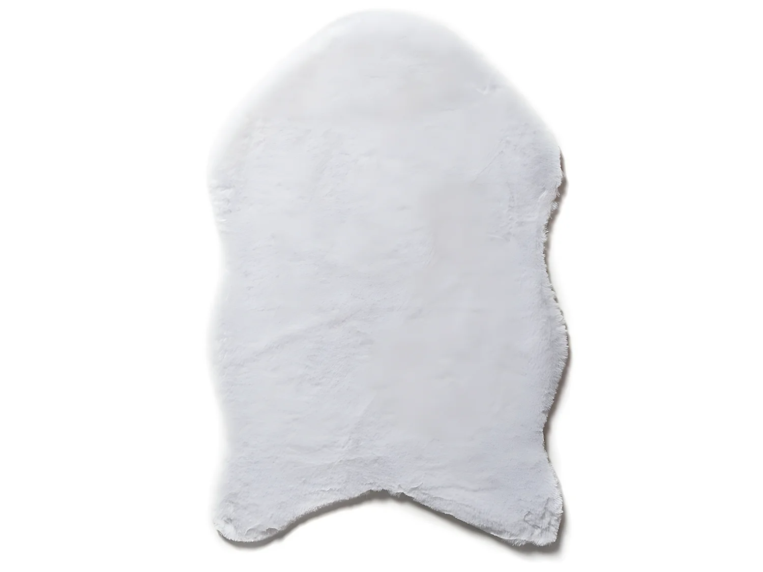TAPIS IMITATION FOURRURE BLANC 100 x 150
