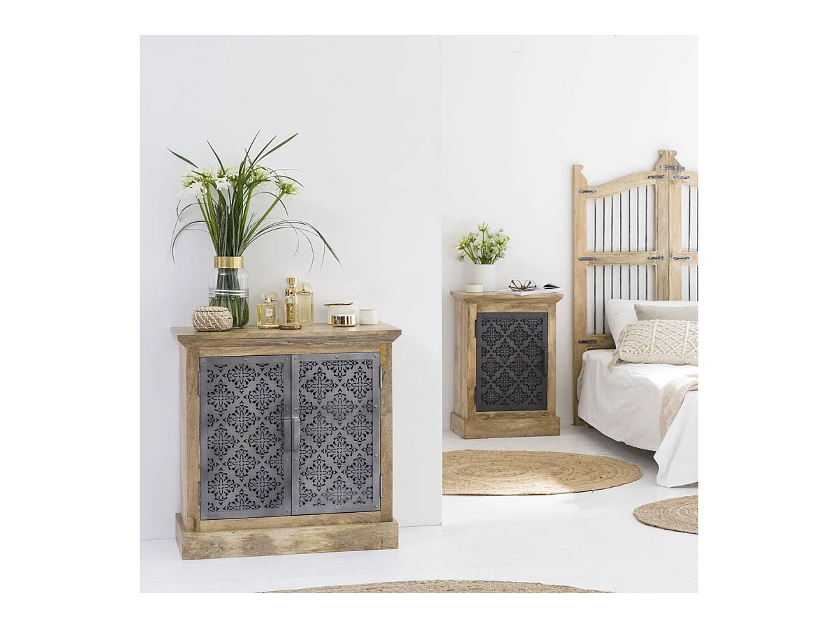 Chevet en bois de manguier Sahara