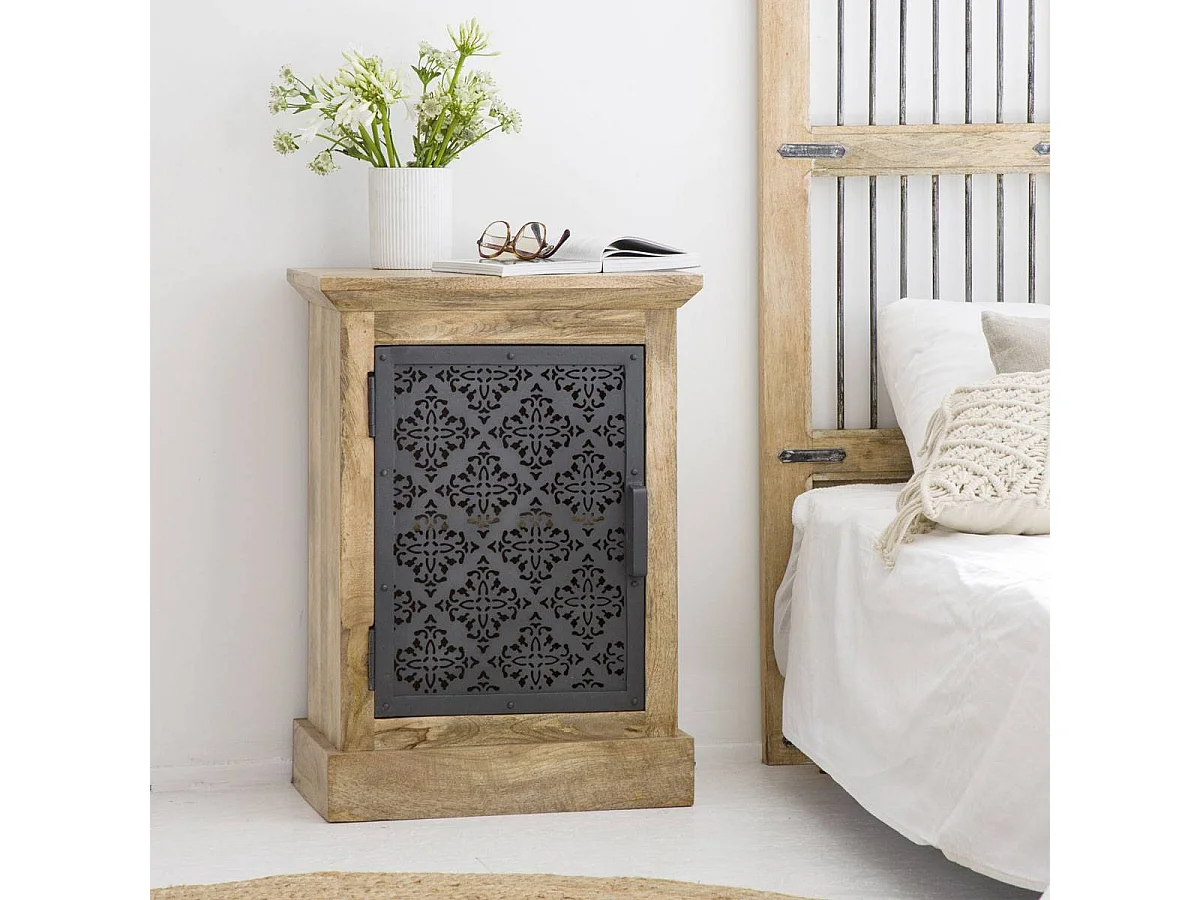 Chevet en bois de manguier Sahara