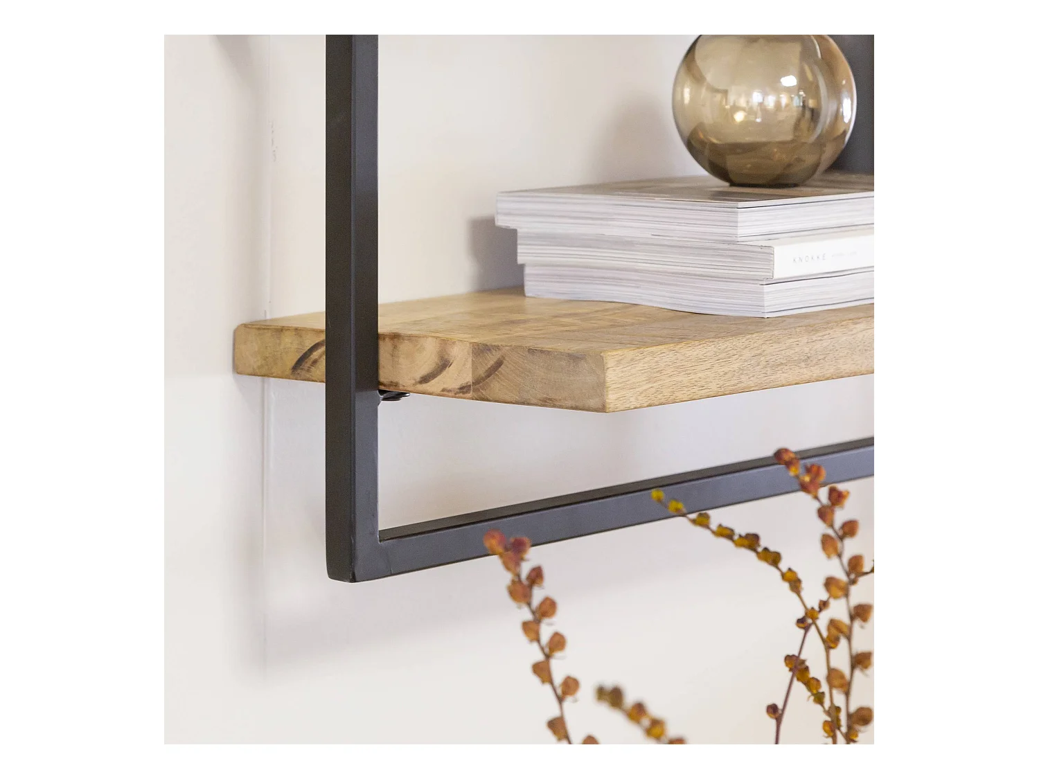 Etagère murale en bois de manguier petit modèle Joie