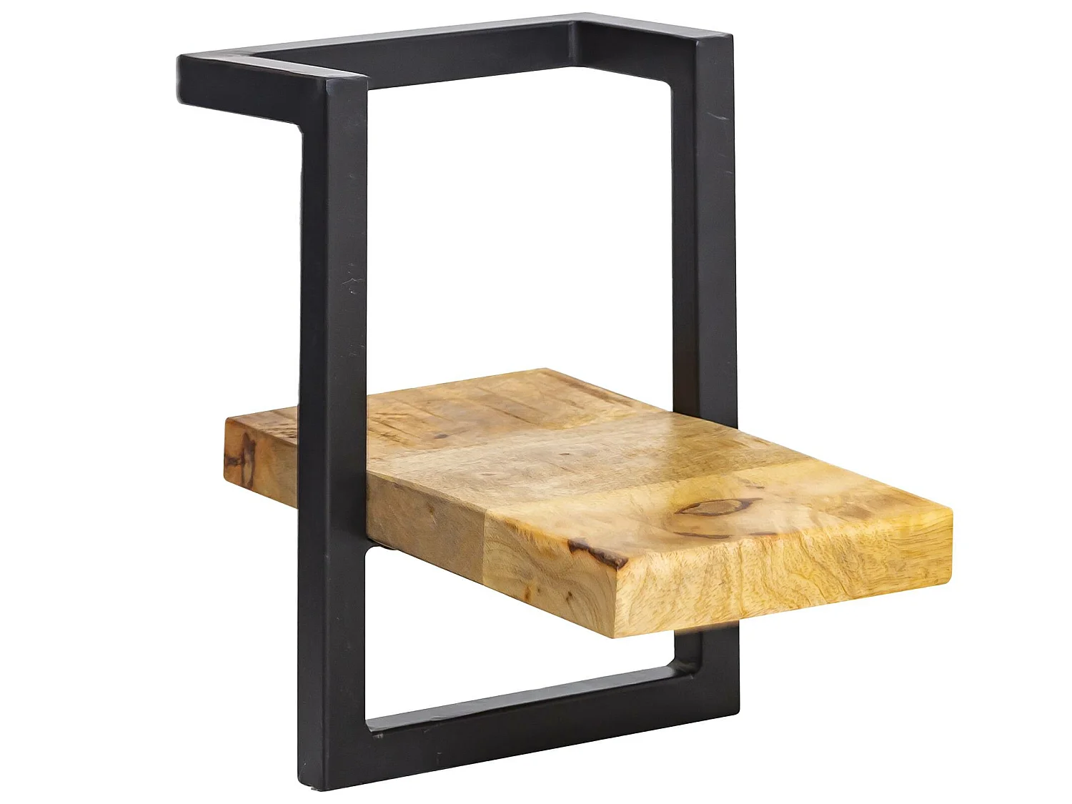 Estante de pared de madera de mango Joie, estilo industrial, modelo pequeño
