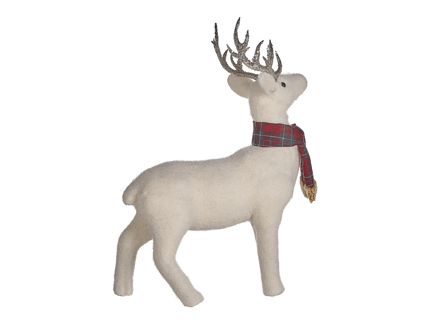 Accessoire Décoratif MUSTOLA Renne 48 cm Blanc