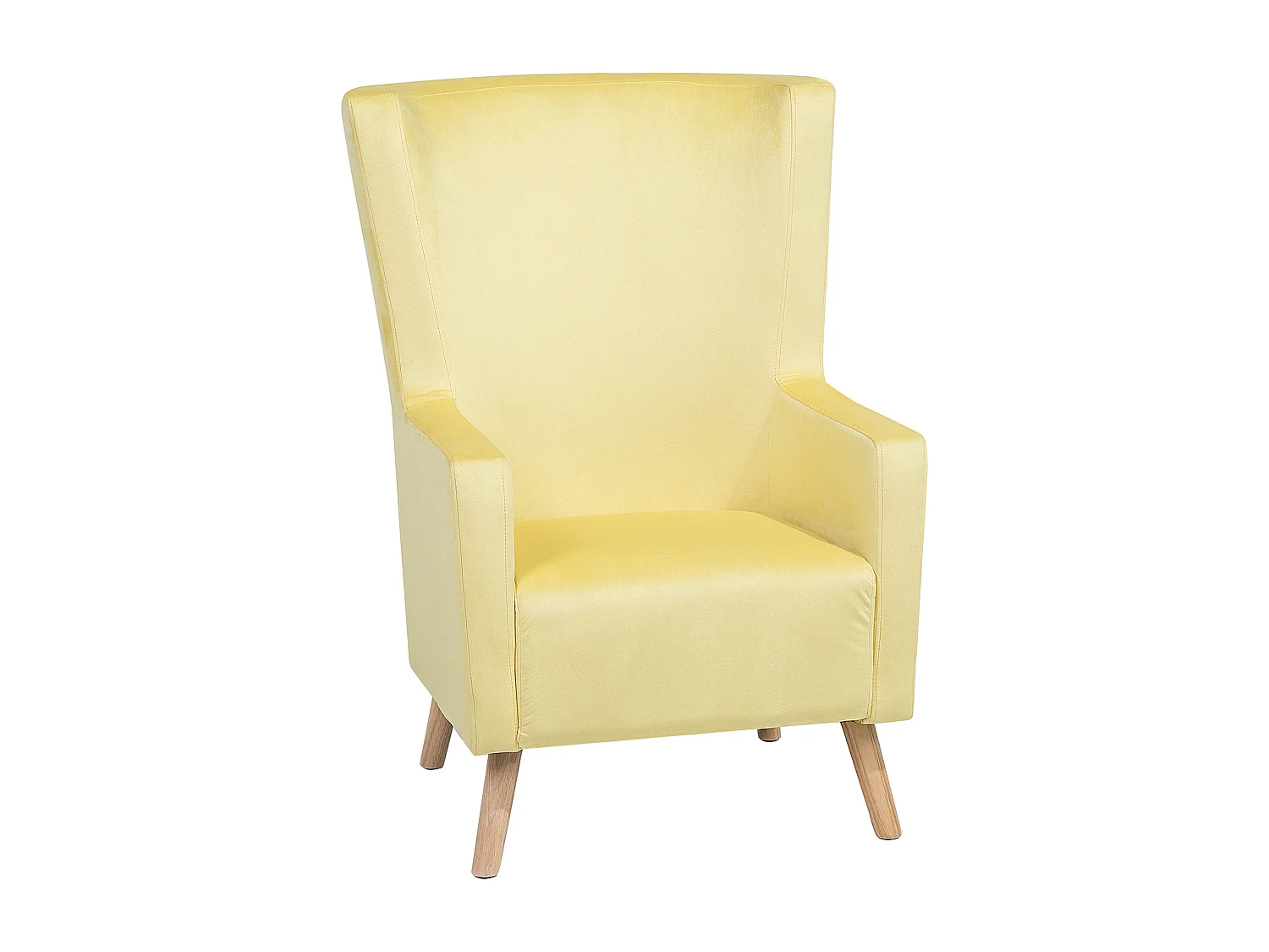Sillón orejero ONEIDA Terciopelo Amarillo