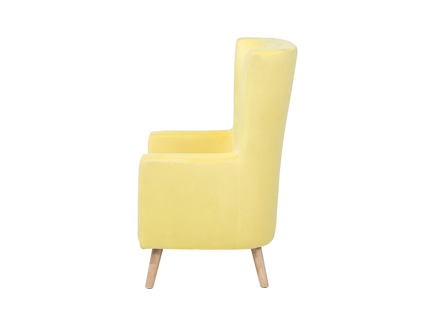 Sillón orejero ONEIDA Terciopelo Amarillo