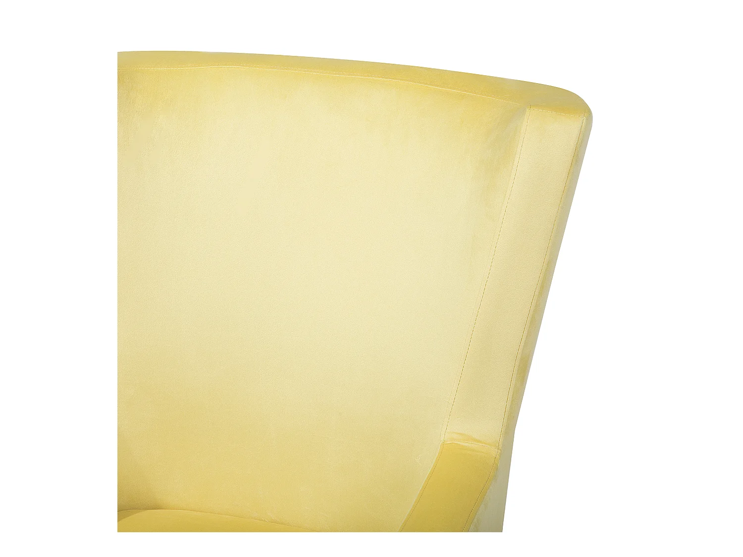 Sillón orejero ONEIDA Terciopelo Amarillo