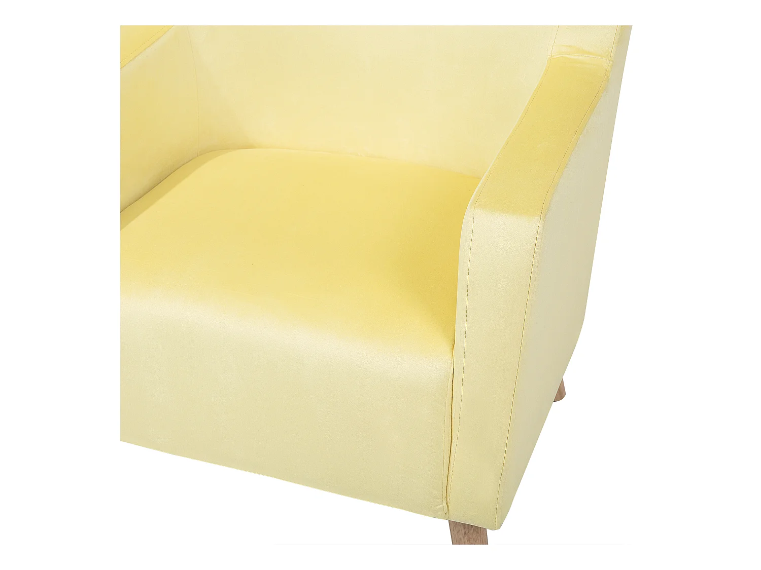 Sillón orejero ONEIDA Terciopelo Amarillo
