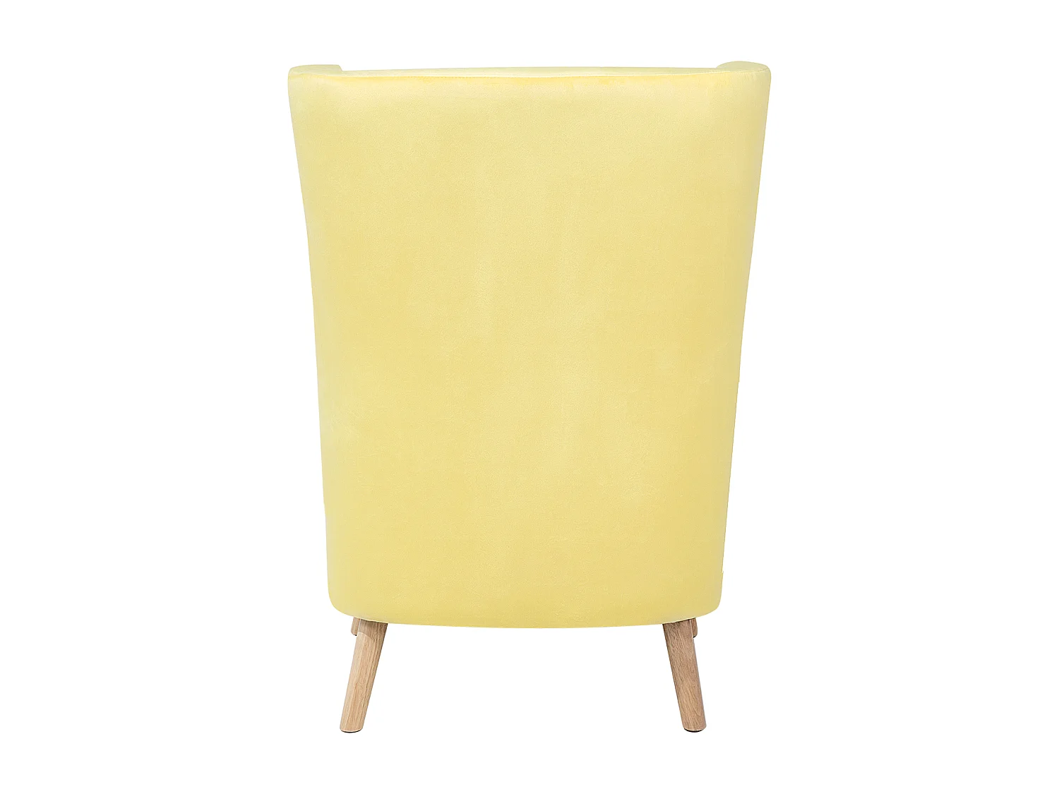 Fotel uszak ONEIDA Welur Żółty