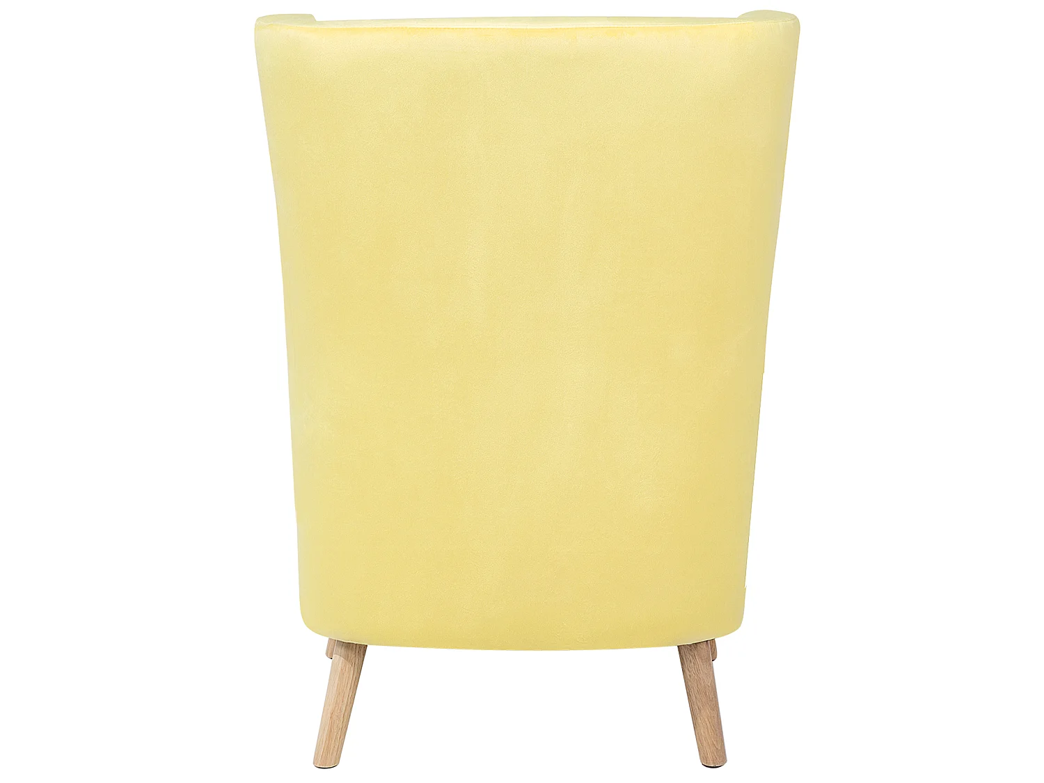 Fauteuil à oreilles ONEIDA Velours Jaune