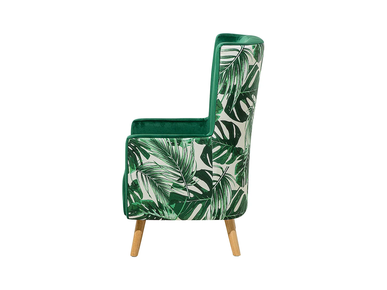 Poltrona com braços ONEIDA Veludo Verde escuro