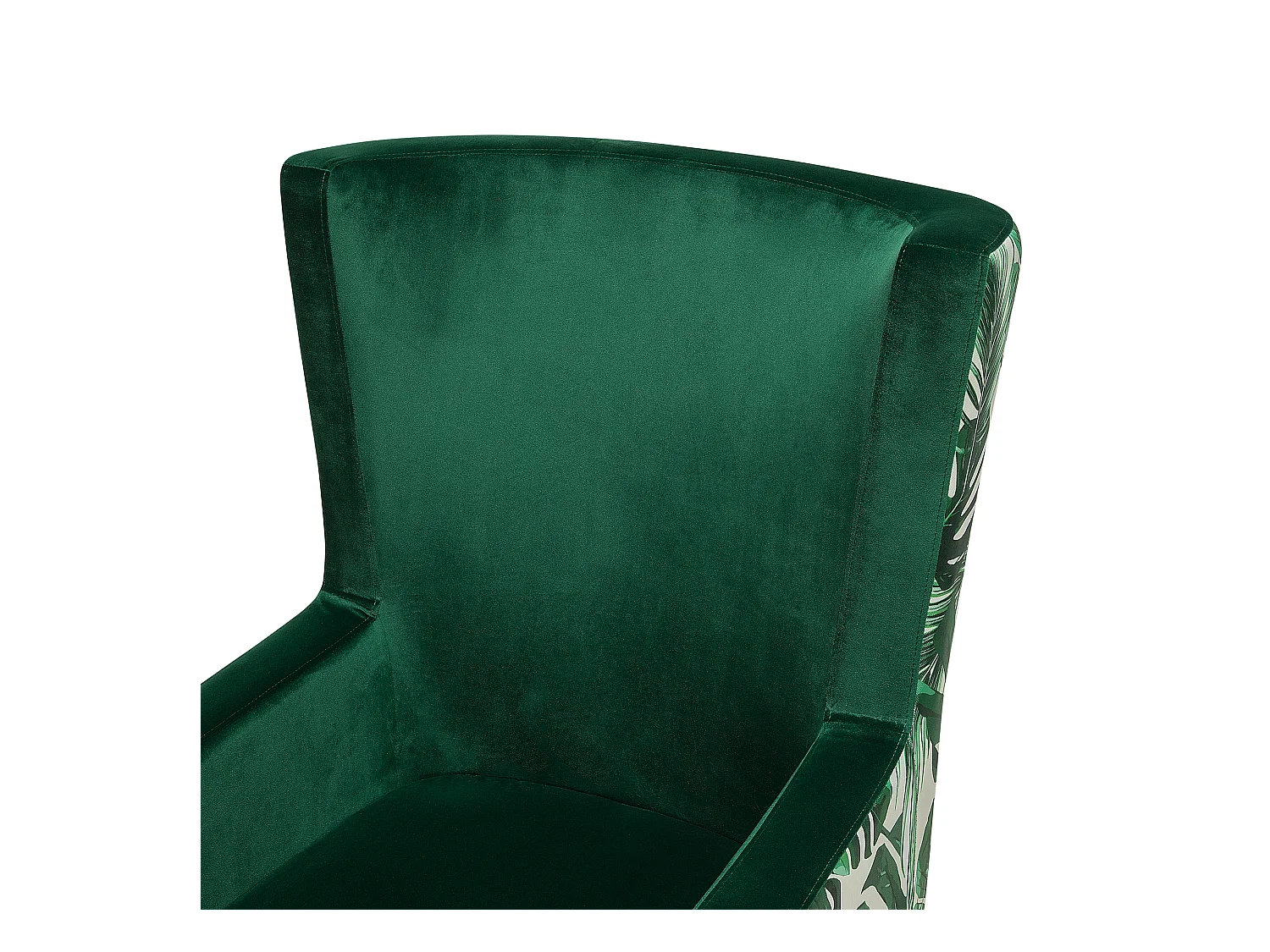 Poltrona Wingback ONEIDA Velluto Verde scuro