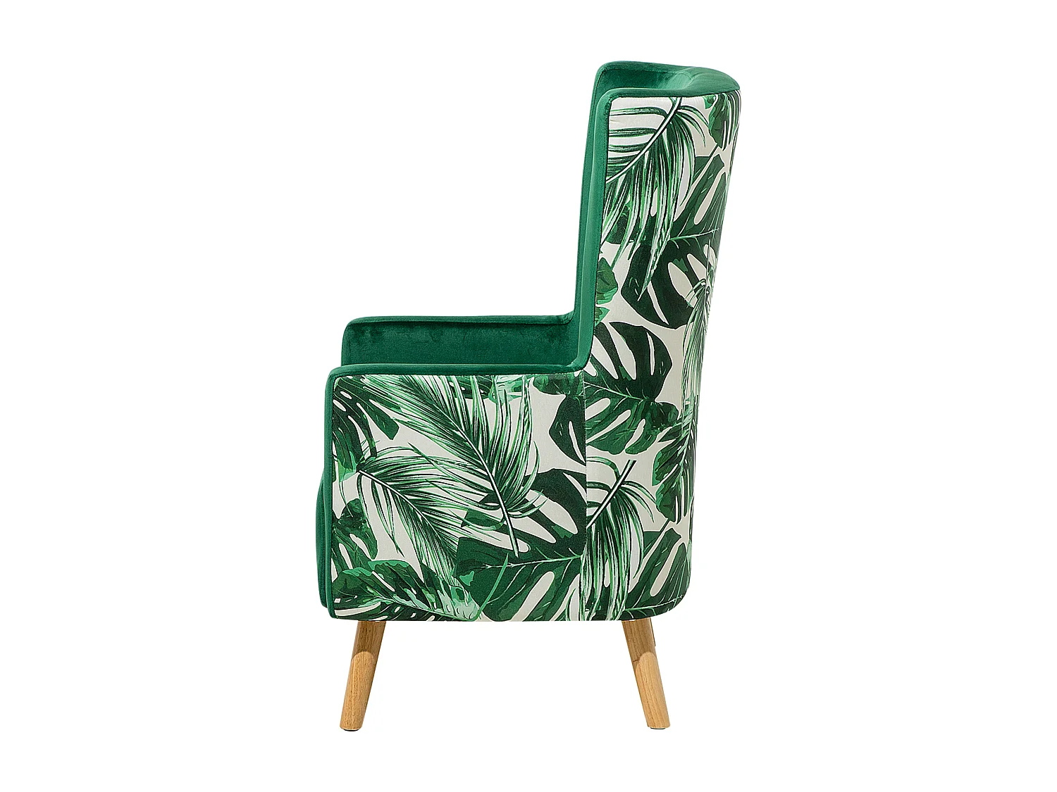 Oorfauteuil ONEIDA Fluweel Donkergroen