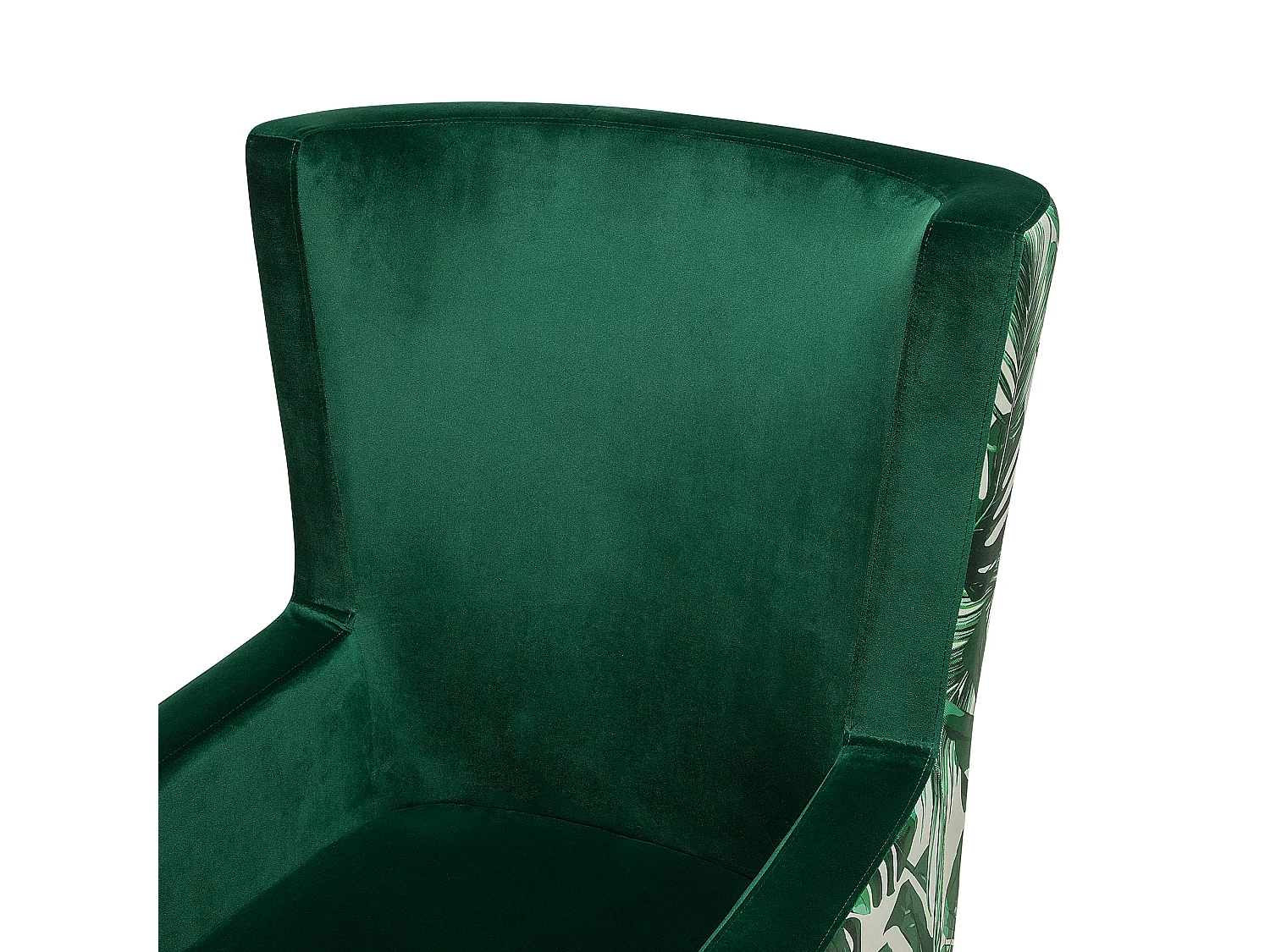 Oorfauteuil ONEIDA Fluweel Donkergroen