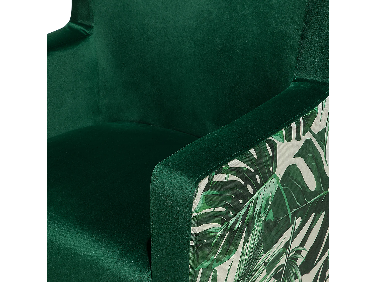 Oorfauteuil ONEIDA Fluweel Donkergroen