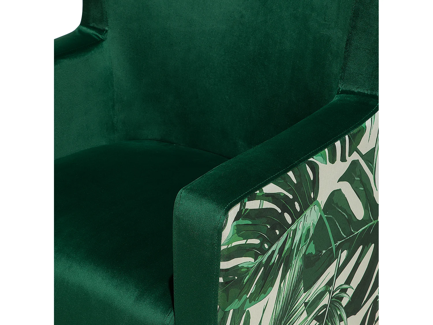 Oorfauteuil ONEIDA Fluweel Donkergroen