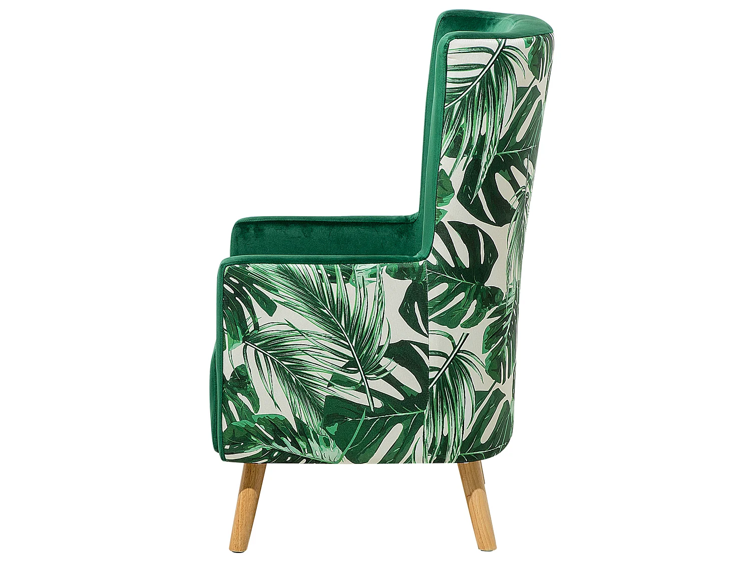 Oorfauteuil ONEIDA Fluweel Donkergroen