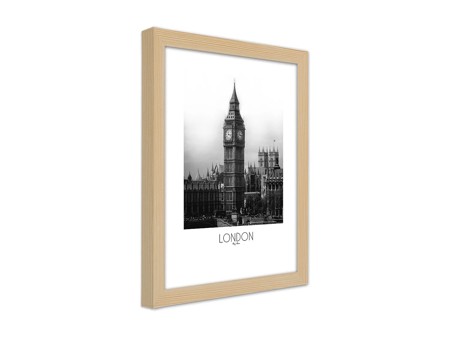 Quadro con cornice, Il leggendario Big Ben - 30x45