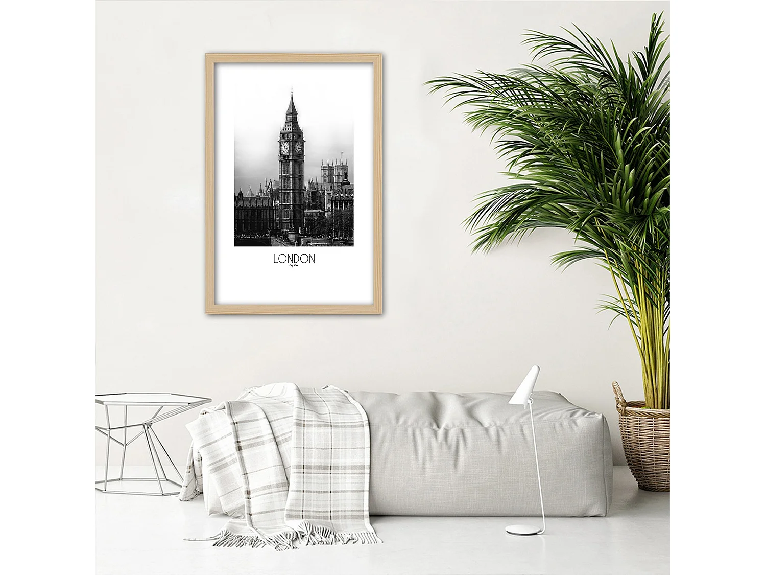 Quadro con cornice, Il leggendario Big Ben - 30x45