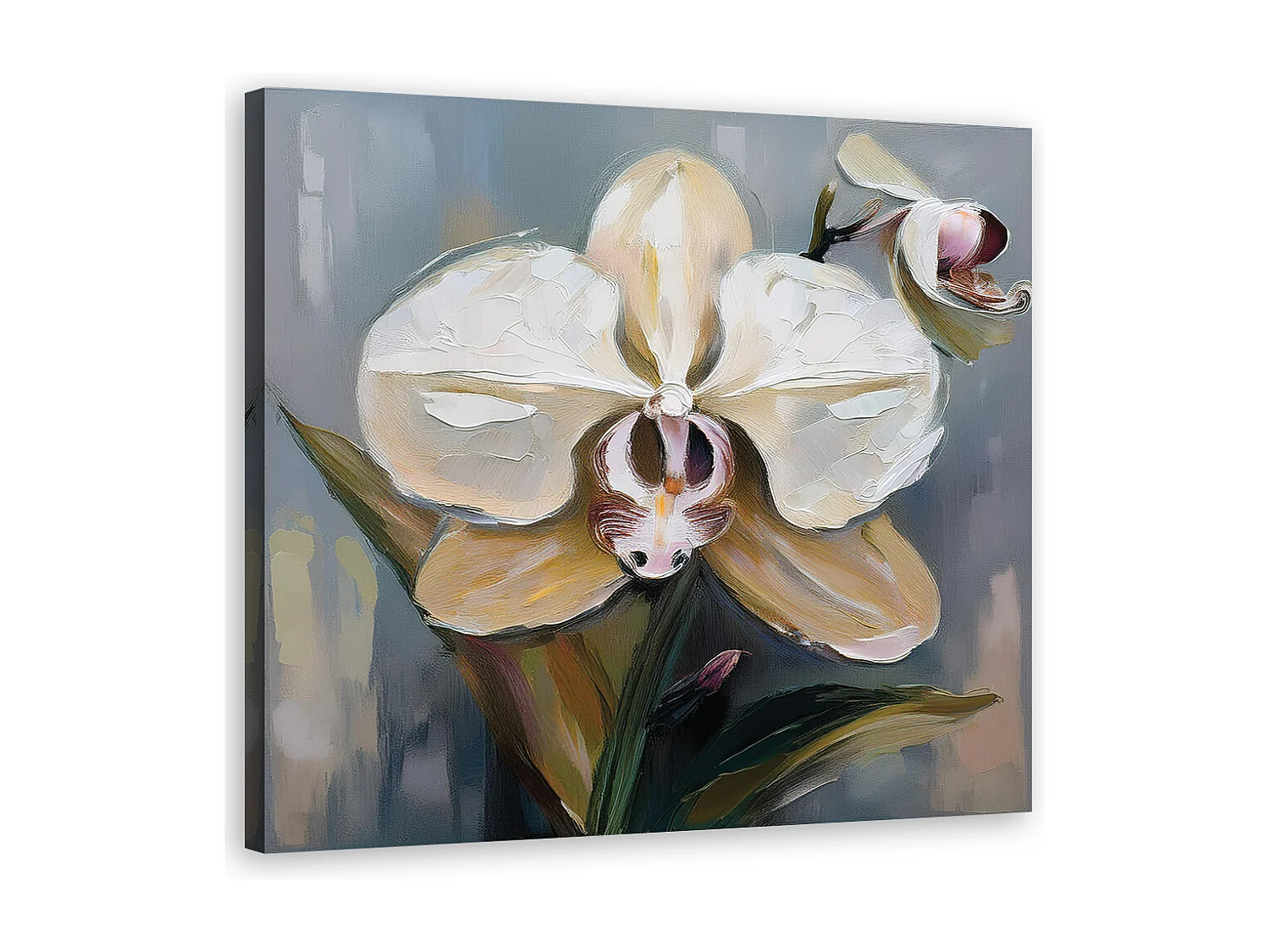 Carta da parati Floreale Fiori di orchidea in stile acquerello, colori viola n. w03163 - negozio online