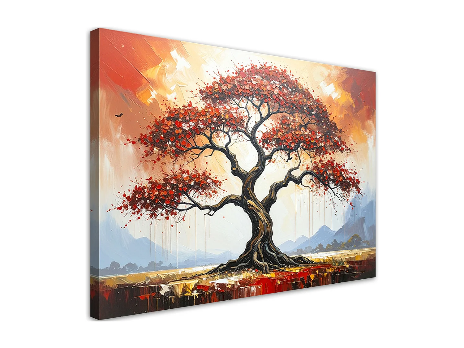 Delur Arazzo Da Parete Albero Della Vita E Foresta - Psichedelico Naturale 150x130cm