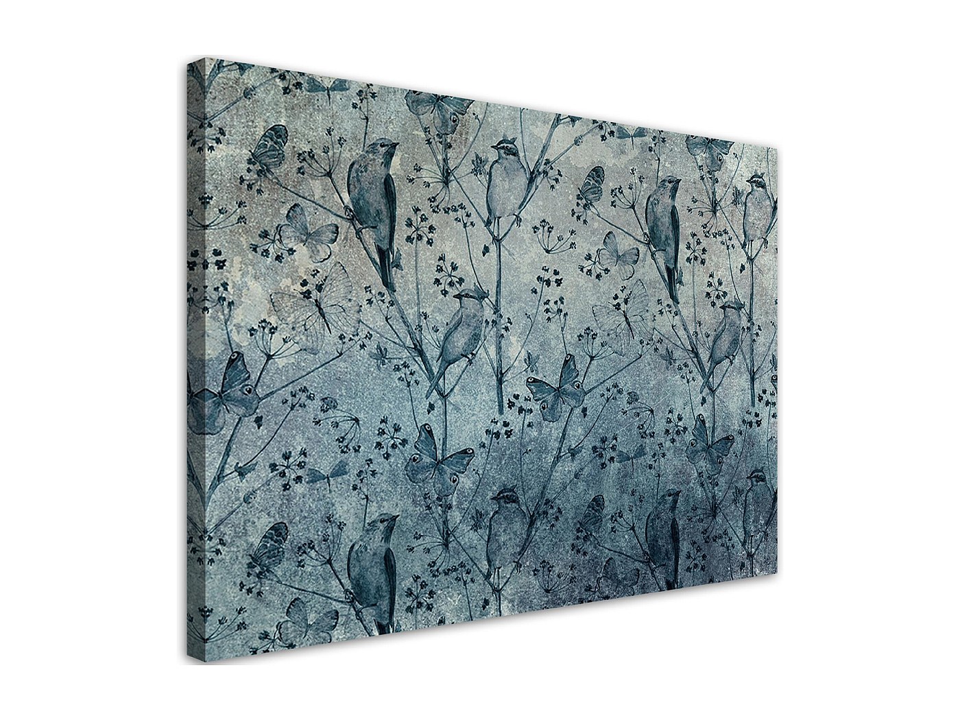 Quadro su tela, Uccelli sui rami - 60x40 | Leroy Merlin