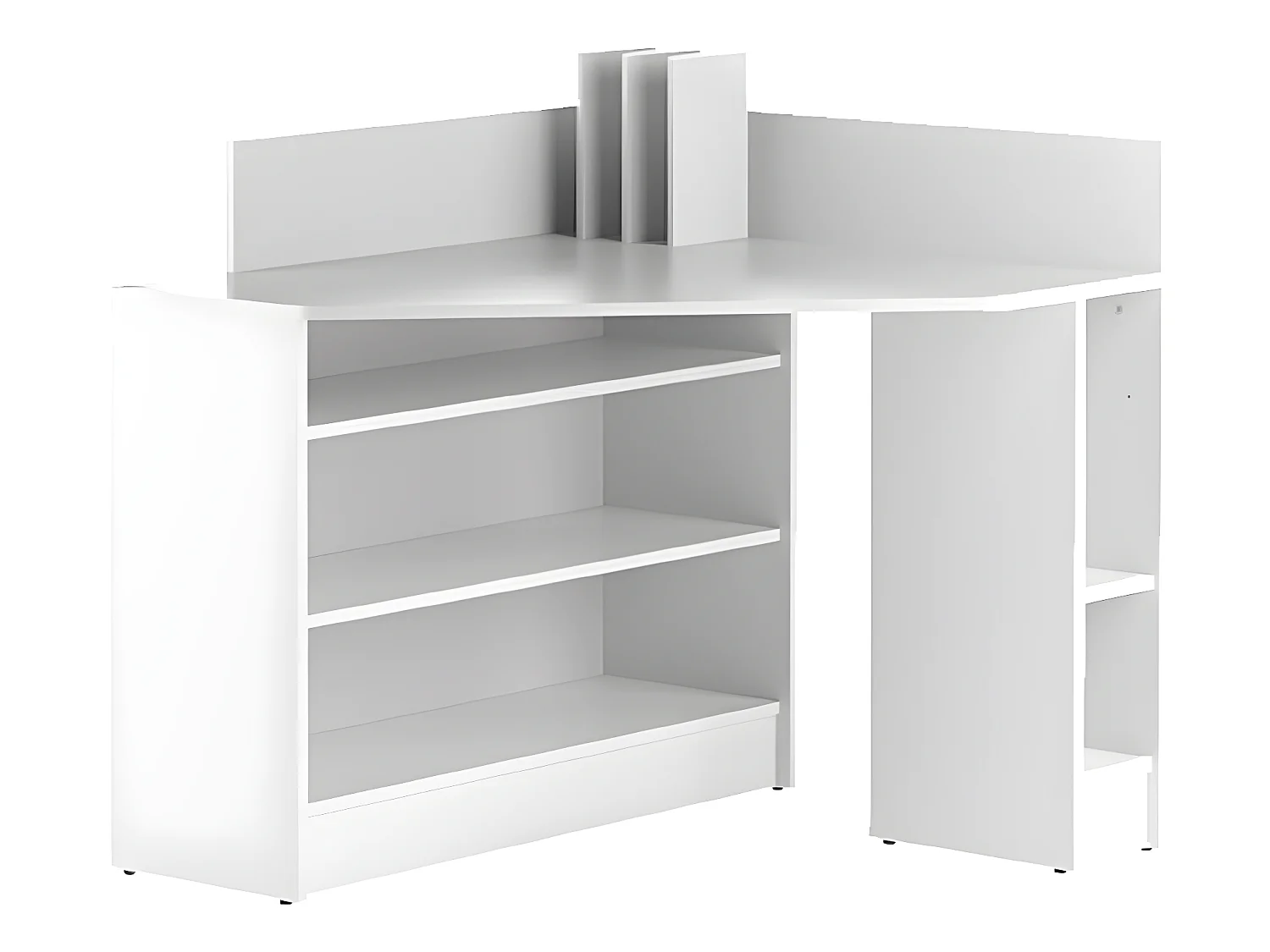 Bureau d'angle WALL - blanc - TEMAHOME