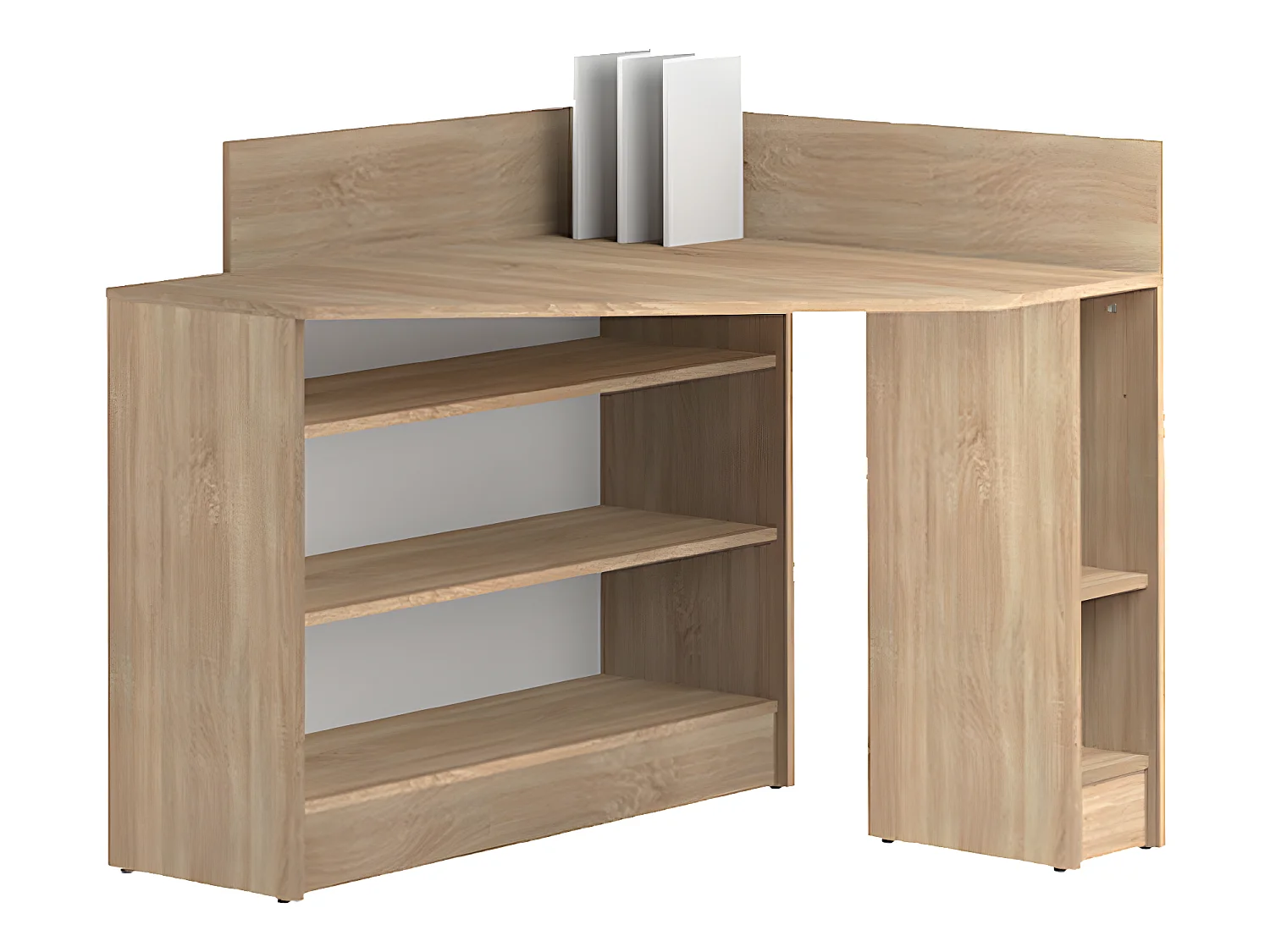 Bureau d'angle WALL - chêne naturel - TEMAHOME