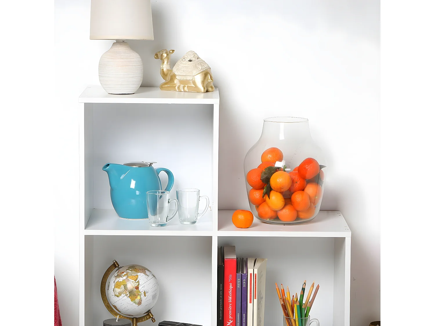 Mueble 6 estantes en escalera
