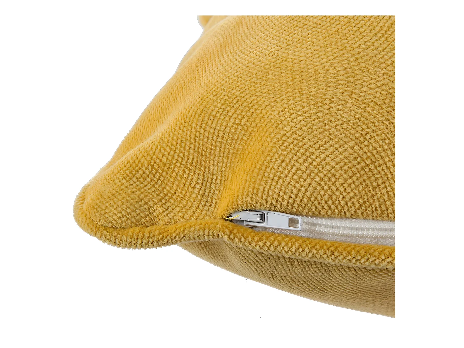 Lot de 6 coussins rectangulaires 100% polyester coloris ocre - Dim : L.50 x l.30 cm