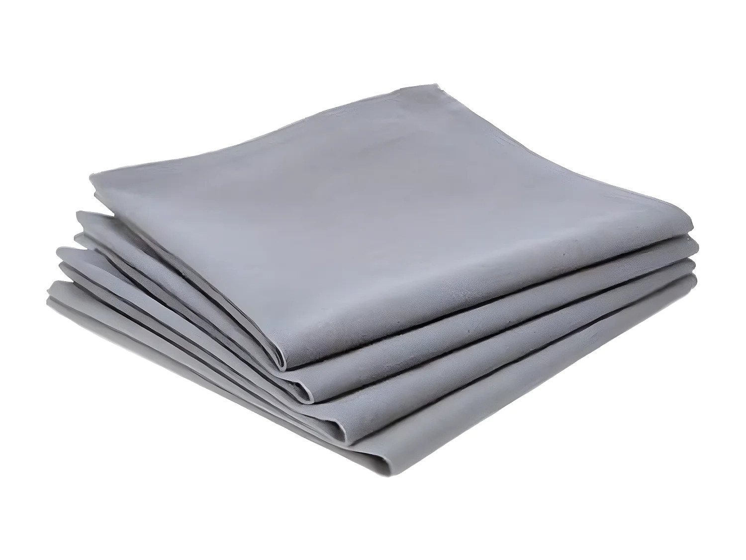 Lot de 12 serviettes de table coloris Gris- Dim : L. 40 x l. 40 cm