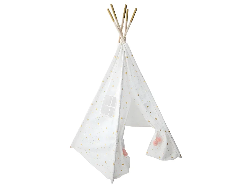 Tipi doré 5 pieds pour enfant - H160 cm