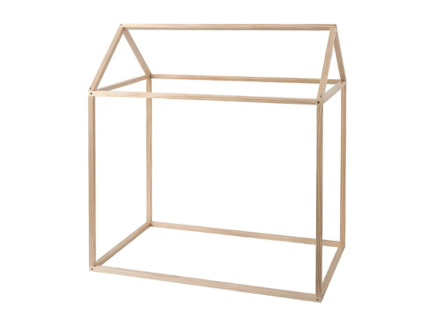 Cabane en pin massif coloris naturel - Dim : L 115 x l 66 x H 126 cm