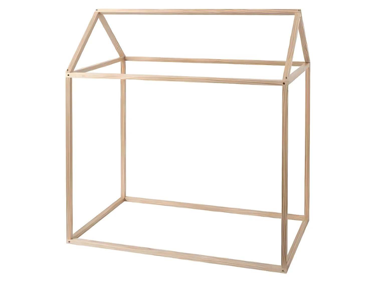 Cabane en pin massif coloris naturel - Dim : L 115 x l 66 x H 126 cm