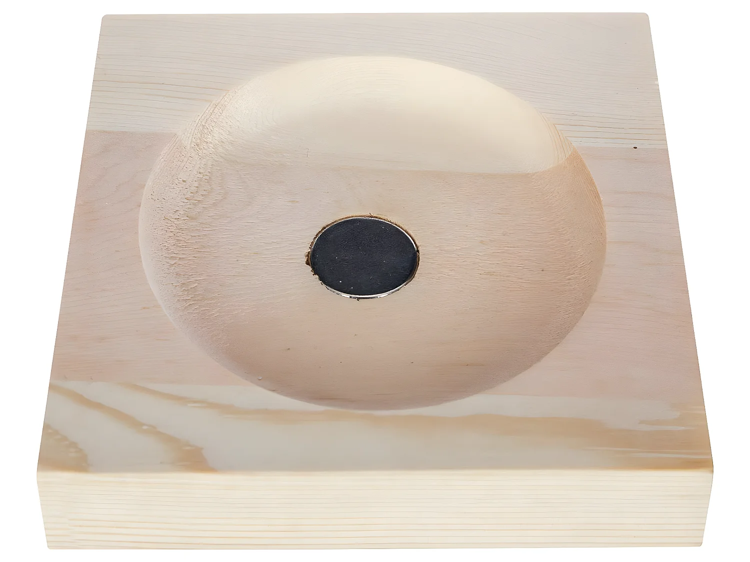 Sablier magnétique en verre et bois - L. 6 x l. 6 x H. 15 cm