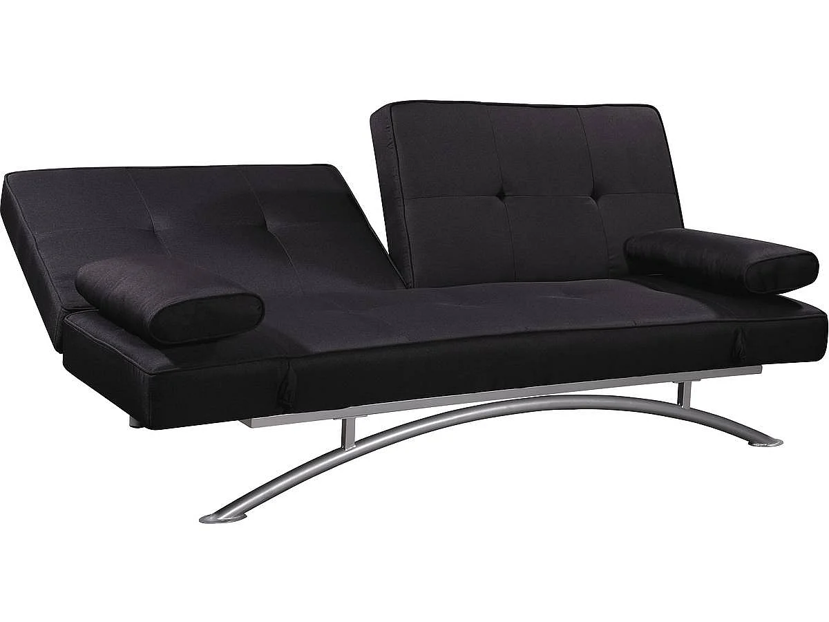 Canapé Clic clac "Marina" - 201 x 89 x 90 cm - 3 places - Noir