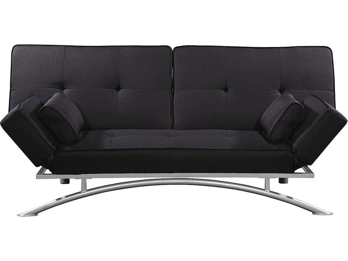 Canapé Clic clac "Marina" - 201 x 89 x 90 cm - 3 places - Noir