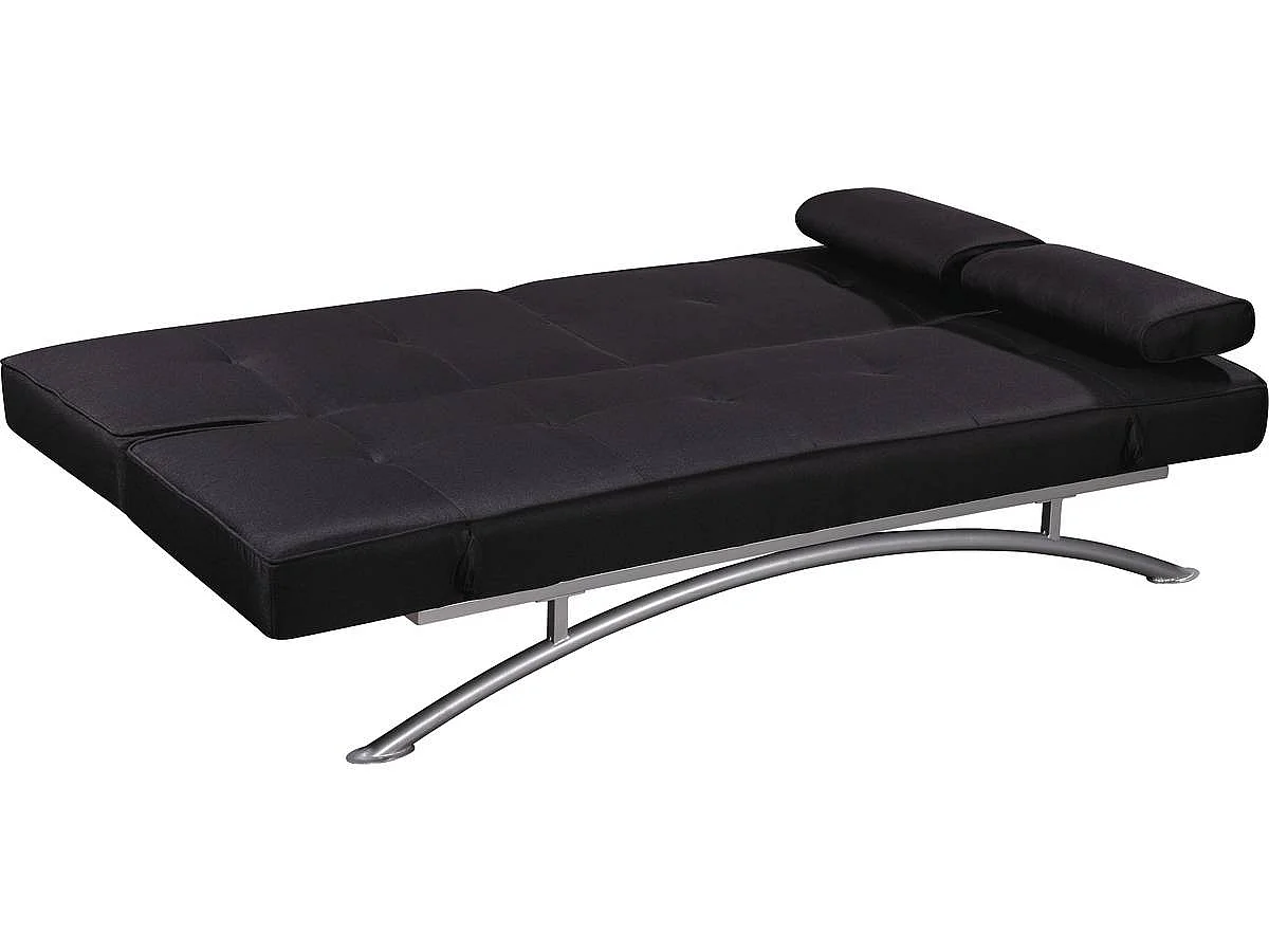 Canapé Clic clac "Marina" - 201 x 89 x 90 cm - 3 places - Noir