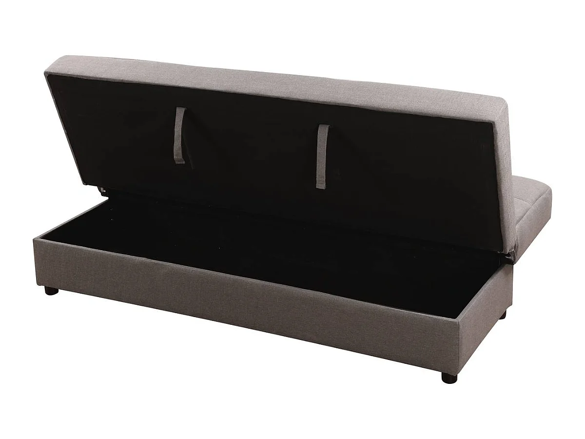 Canapé Clic-Clac "Enzo" - 185 x 84 x 85 cm - 3 places - Gris