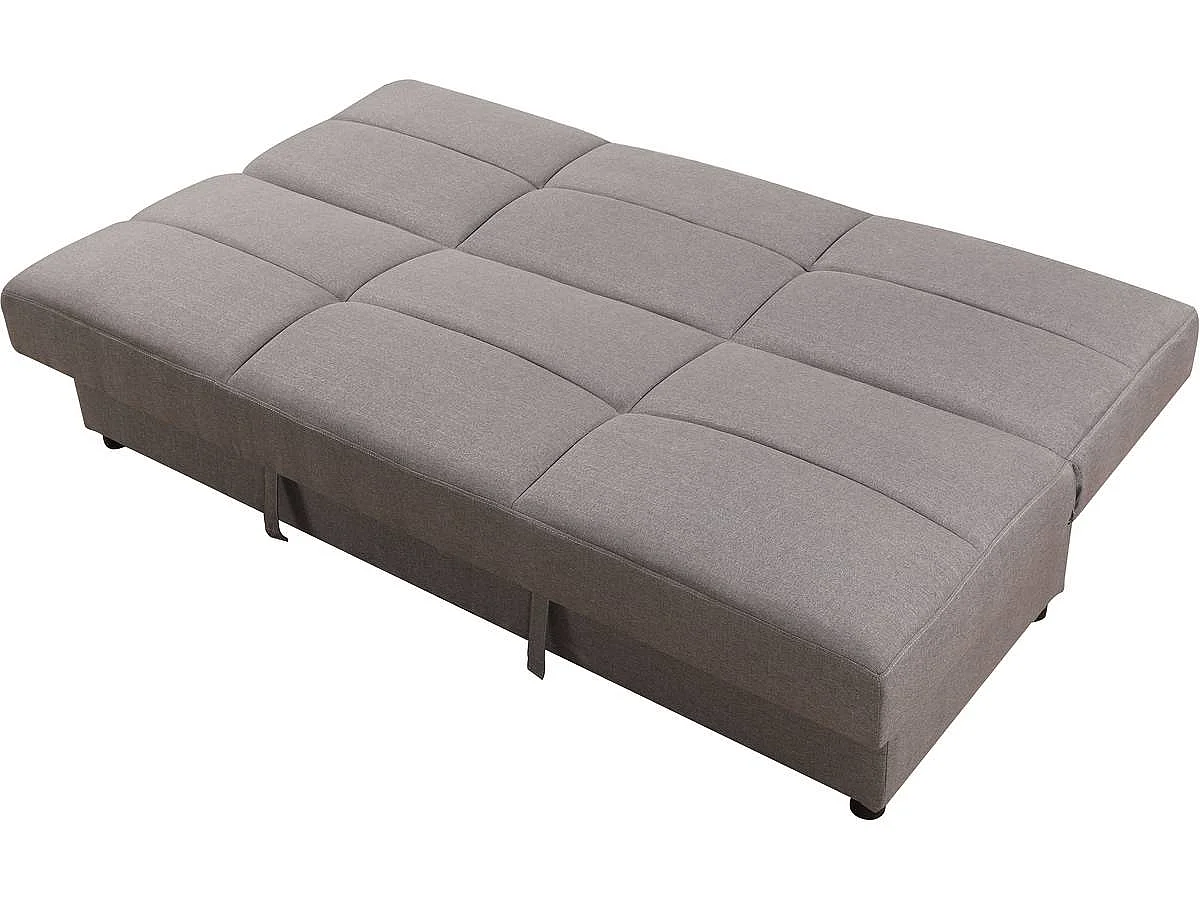 Canapé Clic-Clac "Enzo" - 185 x 84 x 85 cm - 3 places - Gris